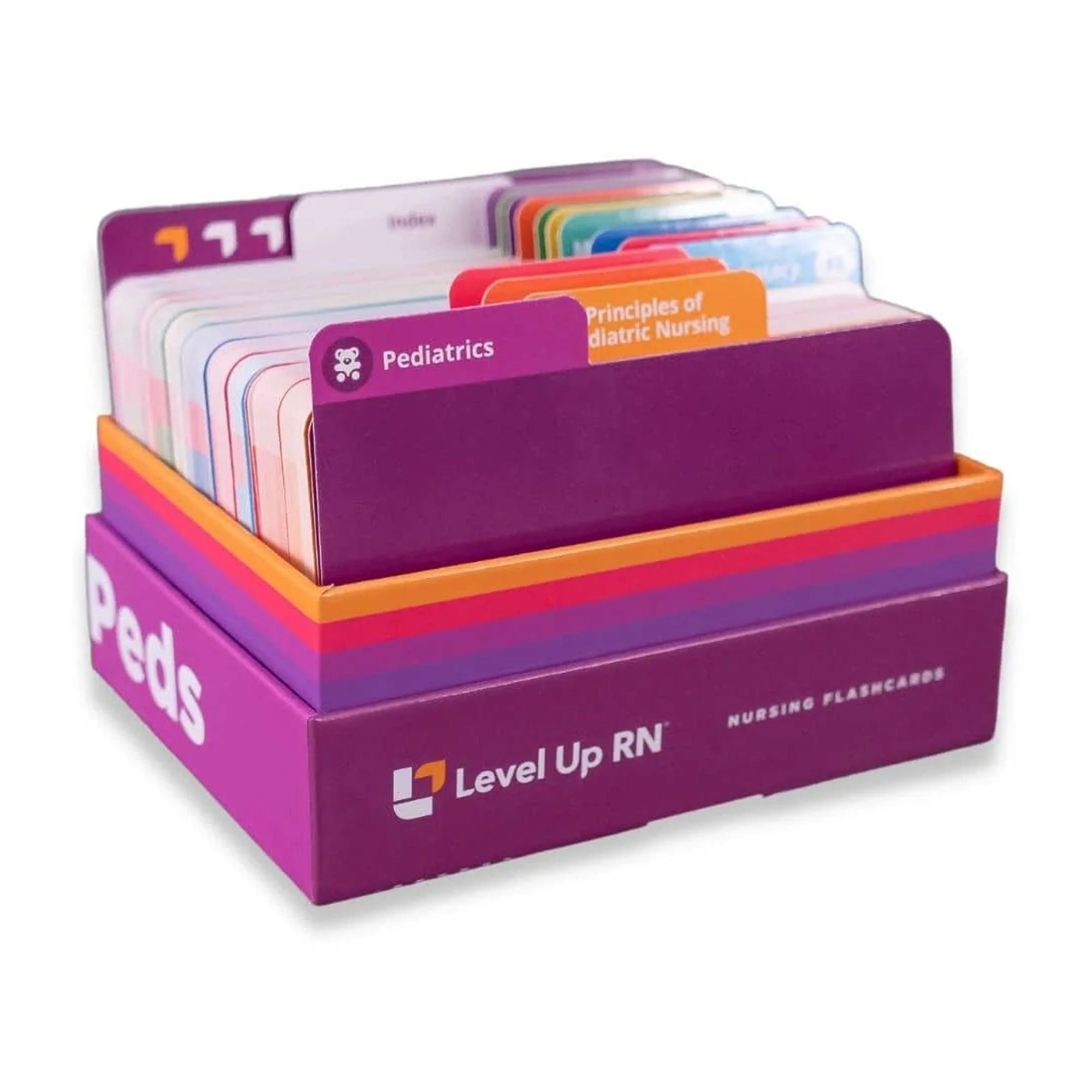 Level UP RN Pediatrics LPN RN Review Flash Cards – Essential Info for Nursing School (222 Cards)