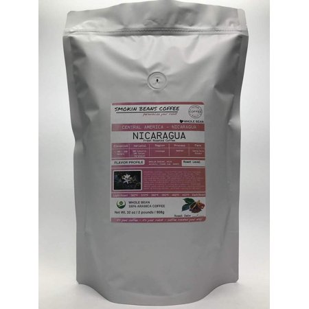 Nicaragua ( Roasted Coffee) Arabica beans Central America roasted-to-order daily medium roast whole bean we can grind or provide lighter or darker roast upon request message at checkout
