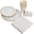 thumbnail image 5 of Paper Set 1Set White for Party Supplies with Elegant Party Decor, 5 of 5