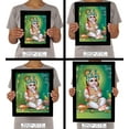 thumbnail image 7 of IBA Indianbeautifulart Makhan Chor Baby Krishna Picture Frame Religious Poster Black Wall Frame Deity Photo Frame Wall Decor&nbsp;For Home/ Office/ Temple-12 x 18 Inches, 7 of 7