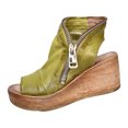 thumbnail image 2 of Sandalias de cuña de caña alta de moda de verano Sandalias romanas de boca de pez de suela gruesa Wmkox8yii sa4756, 2 of 8
