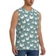 thumbnail image 2 of Fotbe Farm Birds Men's Camiseta sin Mangas Estampada para Hombres, Playera Casual para Gimnasio, Entrenamiento, Playa-X-Large, 2 of 7