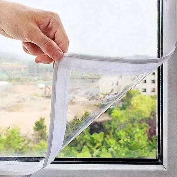 Cold Weather Window Insulator Kit - 47x63in, 180 Clear Film, No Tools Required