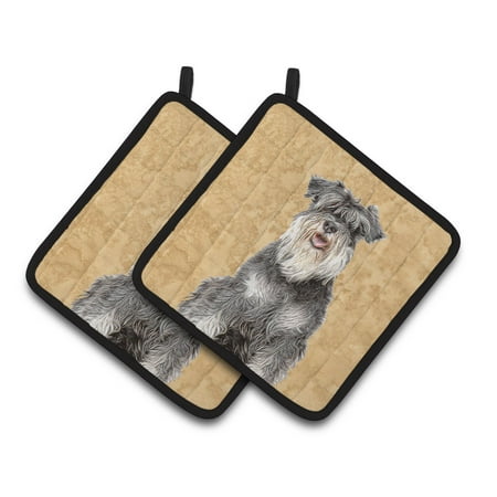 

Carolines Treasures KJ1228PTHD Schnauzer Pair of Pot Holders 7.5HX7.5W multicolor