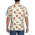 thumbnail image 2 of Naloa Squirrel Playing Men's T-Shirt Sport T-shirt Men's Basic Tee Casual Men's Shirt, Round Neck, Short Sleeves - XX-Large, 2 of 5