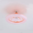thumbnail image 2 of ¡Ahorra en Grande!, Ventilador de techo E27 con luces Ventilador de techo bajo cerrado Luz de techo con ventilador Ventilador oculto Lámpara de cardán Delier Atenuación de tres colores Akmoler, 2 of 9