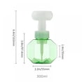 thumbnail image 5 of MELLCO 300ml Flower-shaped Foam Pump Bottle Foaming Bottles Sub-bottle for Hand Soap Facial Cleanser Hand Lotion Shampoo Shower Gel Detergent, 5 of 7