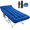 Blue, variant on Oversized Camping Cot, XXXL 83"x32" Folding Camping Bed for Adults, 1200D Double Layer Oxford Portable Outdoor Sleeping Cot, Black
