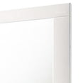 thumbnail image 2 of Benjara Contemporary Square Wooden Mirror with Mounting Hardware, White, 2 of 5