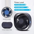 thumbnail image 2 of Ventilador USB de Escritorio Azul, 3 Velocidades, Mini Portátil Silencioso, para Oficina Hogar Viajes, 2 of 6