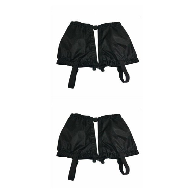Eigraketly Paquete de 2 polainas de nieve impermeables para senderismo al aire libre Trekking Negro 2piezas Eigraketly CBP501641