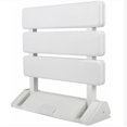 thumbnail image 5 of Asiento de ducha plegable de aluminio y ABS blanco, 330 x 320 x 70 mm, 5 of 5