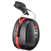 3M H10P3E Peltor Optime 105 Helmet Attachable Safety Earmuff, Ear Protectors, Hearing Protection, NRR 27 dB Black