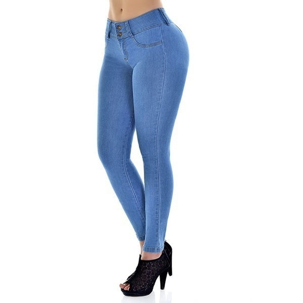 ❤️ Plus Size Damen Leggings Jeans Optick Leggins Stretch Hose Skinny Röhren Hose