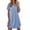 Blue, variant on Womens Nightgowns Short Sleeve Sleepshirt V Neck Top Shirt Dress Soft Nightshirts Loose Loungewear