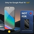 thumbnail image 2 of [2+2] 2 Packs for Google Pixel 10 Privacy Tempered Glass Screen Protector with 2 Pack Camera Lens Protector, Support Fingerprint Unclock, 9H Hardness, 2 of 7