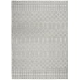 thumbnail image 2 of 5â€™ x 7â€™ Gray and Ivory Berber Pattern Area Rug, 2 of 16