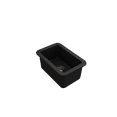 thumbnail image 3 of BOCCHI Sotto Undermount Fireclay 12 in. Single Bowl Kitchen Sink with Strainer in Matte Black, 3 of 6