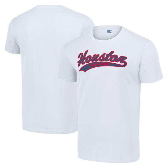 Men's Starter White Houston Texans City Tailsweep T-Shirt