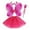 Hot Pink, variant on Ticikt 4 Pcs Butterfly Fairy for Girls Kids Princess Set with Wings, Tutu Skirt, Wand for Girls,Color:Hot Pink,Size:3-10 Years