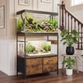 thumbnail image 3 of Heavy Duty Metal Aquarium Stand with Cabinet for 20-29 Gallon Tanks, Heavy Duty Reptile Terrarium Stand, for Home Office Fish Tank Shelf, 31.5" l x 15.7" w x 32.5" h, 330LBS Capacity, 3 of 8