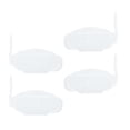 thumbnail image 1 of Mini Circular Corner Shelf, Acrylic Universal Space Saving 4Pcs Flexible Durable Wall Mount Corner Shelf Easy To Install  for Baby Monitor Transparent, 1 of 7
