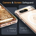 thumbnail image 5 of JETech Magnetic Case for Google Pixel 8 6.2-Inch 2023, Compatible with MagSafe Accessories, Shockproof Protective Phone Cover, Non-Yellowing Hard Clear PC Back (Clear), 5 of 7