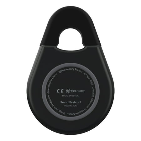 igloohome - Smart Lock Blutooth Keybox  with App/Keypad/Electronic Guest Key Access - Black