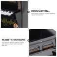 thumbnail image 5 of Vintage Piano Shaped Resin Planter for Succulent Plants Black Desktop Decoration 1pc Mini, 5 of 5