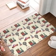 thumbnail image 4 of Rateoe Retro Steampunk Vehicle1 Pattern Flannel Door Mat Indoor Outdoor Entrance, Waterproof All-Weather Doormat,Fade Resistant, Low Profile Entryway Mat 16x24in, 4 of 7