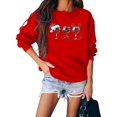 thumbnail image 2 of Sudaderas de Cuello Redondo de Navidad Para Mujer Top Suelto de Manga Larga Con Estampado de Moda Odeerbi  ODB210033, 2 of 4