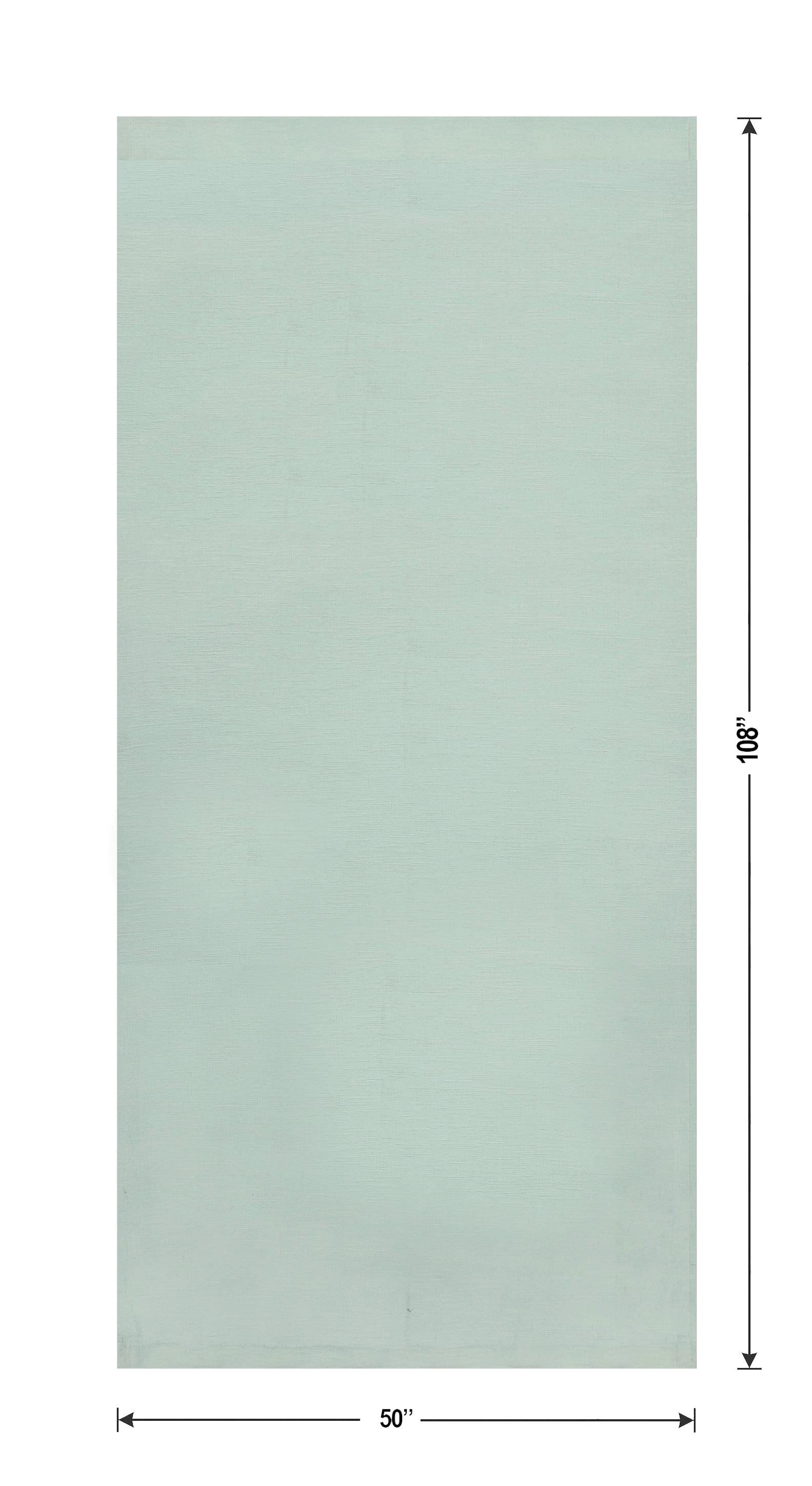 Better Homes & Gardens Textured Solid Chenille Blackout Single Curtain Panel, Green River, 50"W x 108"L