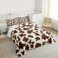 thumbnail image 3 of Homewish Cow Print Girl Boy Bedding Comforter Set 2pcs,Farmhouse Animal Twin Comforter Sets Microfiber,Abstract Geometric Breathable Bedding Set,Super Cozy Room Decor,Reversible, 3 of 8