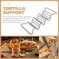 thumbnail image 3 of OUNONA 1Ud Soporte Para Burritos Y Tortillas De Acero Inoxidable Negro Para Hotel, 3 of 7