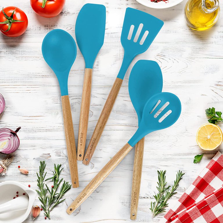 5 Piece Wooden Kitchen Utensil Set