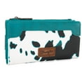 thumbnail image 5 of Wrangler Cow Print Wallets Womens Bifold Credit Card Wallet Women's Wallets, Card Cases & Money Organizers Brown Wallet for Women Ladies Female Cash Wallet with Smooth Zipper, 5 of 7