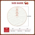 thumbnail image 2 of Disketp White Christmas Tree Skirt, Christmas Tree Decorations, Christmas Decor, Tree Mat Decoration(30-48IN)-30", 2 of 6