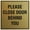 Brushed Gold, variant on Signs ByLITA Square Please Close Door Behind You Sign - Easy Installation | Durable Material (Black Gold) - Large