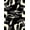 Black, Pattern 1, variant on ODIKA 8'x10' Washable Area Rug Non-Shedding, Easy Care, Modern Brushstroke Art With Interlocking Marble Swirl Motif Abstract Flowing for King Size Bedroom Under Bed, Master Suite