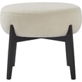 thumbnail image 2 of Renwil Micha 16.5x20" PU Foam & Iron Metal Sherpa Stool in White, 2 of 4