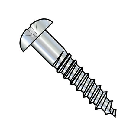 

12-11X3 Phillips Round Head Full Body 2/3 Thread Wood Screw Zinc (Pack Qty 800) BC-1248DPR