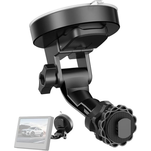 Pixelman Backup Camera Monitor Mount,(7/9 inch) Large Dual Suction Cup Reverse Camera Monitor Mount,Windshield Holder for Rear View Monitor,Car Display Monitor Bracket for RVs,Trucks,Vans