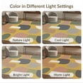 thumbnail image 7 of ODIKA 3'x5' Mustard And Earth Modern Geometric Design Washable Accent Rug Abstract Shapes with Contemporary Flair Pet Friendly, Non-Shedding Mat for Bedside, Nursery Room, 7 of 7