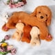 thumbnail image 2 of Set de animales de peluche para perros Golden Retriever con cachorros, 2 of 7