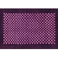 thumbnail image 1 of Ahgly Company Indoor Rectangle Checkered Purple Modern Area Rugs, 4' x 6', 1 of 4