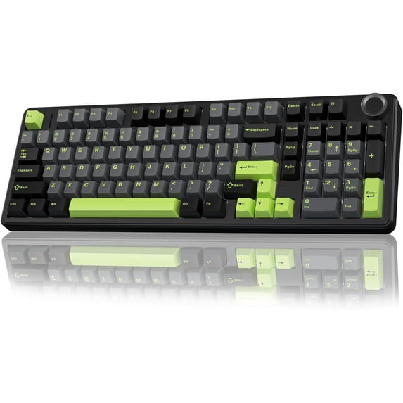 Restored AULA F99 Pro Wireless Mechanical Keyboard with Knob,Tri-Mode BT5.0/USB-C/2.4GHz Hot Swappable Custom Keyboard,Pre-lubed Linear Switches,RGB Backlit Computer Gaming Keyboards (Refurbished)