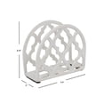 thumbnail image 4 of Home Basics Lattice Collection Cast Iron Napkin Holder, White, 4 of 8