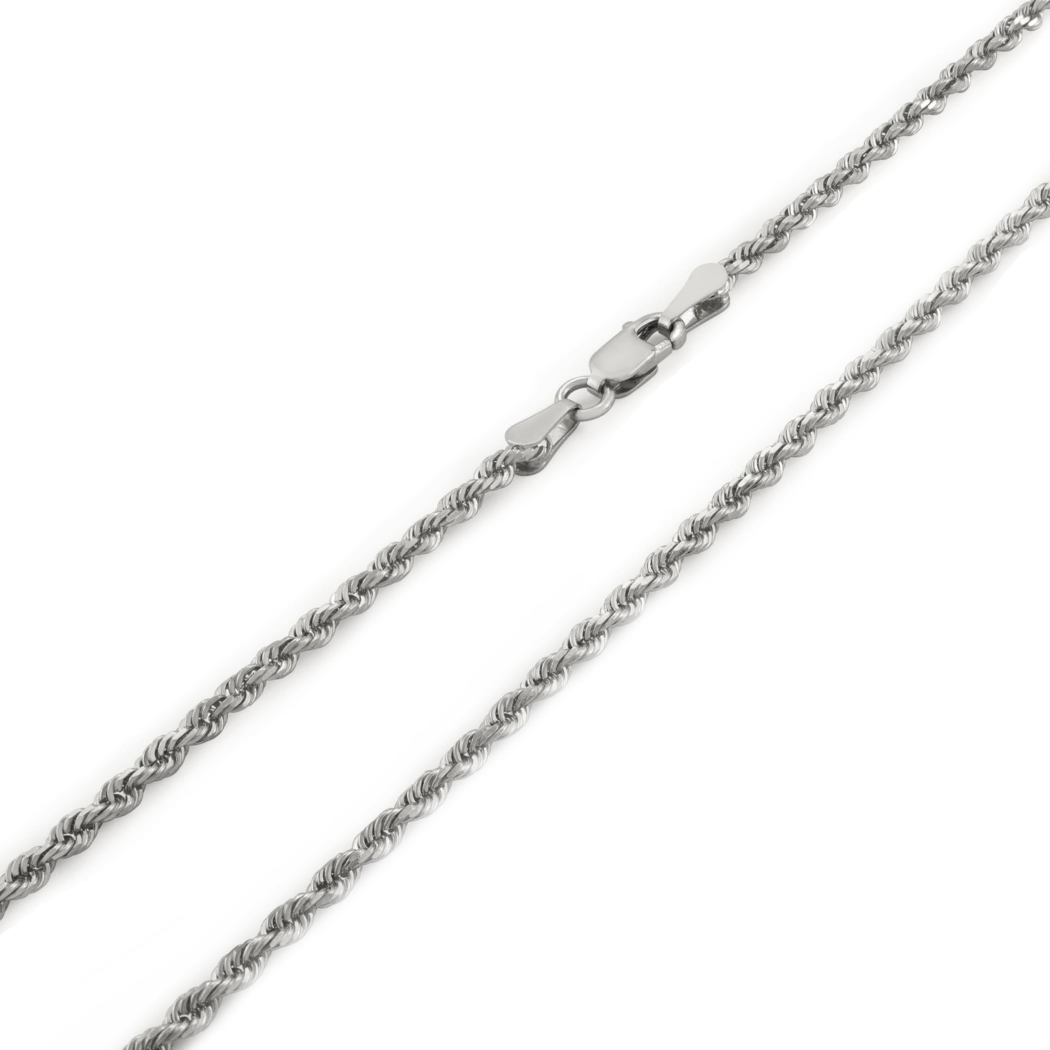 SOLID 14K WHITE GOLD SINGAPORE CHAIN ANKLET 9" ONLY $39.99