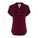 thumbnail image 5 of Vestidos Casuales Para Mujer, Blusas De Mujer De Moda Camiseta informal de manga corta con cuello en V y botones para mujer, 5 of 5