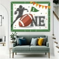 thumbnail image 6 of Football Themed 1st Birthday Backdrop for Boys First Year Touchdown Photography Background It's Game Time American Rugby Player One Year Old Birthday Party Decorations Banner Photo Booth Props, 6 of 6